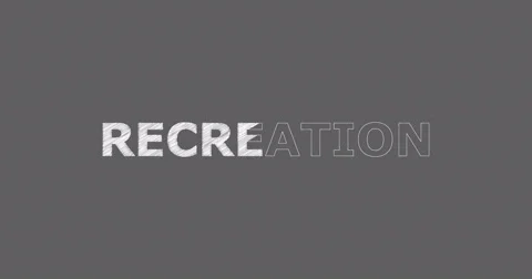 Drawing a word RECREATION Stock Footage 60597479