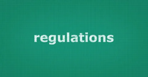 Drawing a word REGULATIONS Stock Footage 61265563
