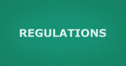 Drawing a word REGULATIONS Stock Footage 61265568