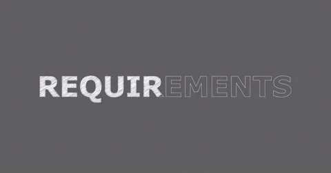 Drawing a word REQUIREMENTS Video stock 60597533