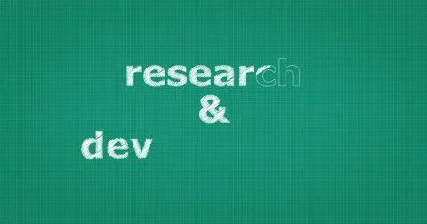 Drawing a word RESEARCH &amp; DEVELOPMENT Stock Footage 60932050