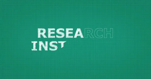 Drawing a word RESEARCH INSTITUTES Stock Footage 60932064