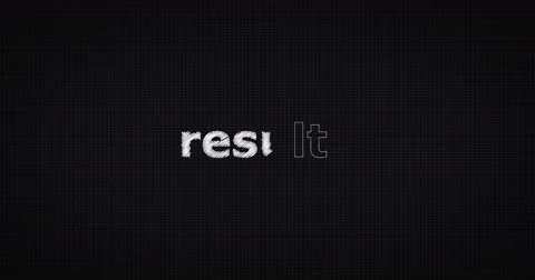 Drawing a word RESULTS Stock Footage 60825360