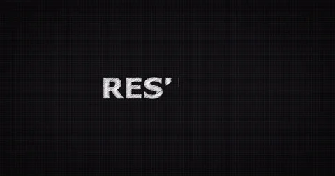 Drawing a word RESUME Stock Footage 60640979