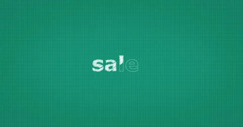 Drawing a word SALES Stock Footage 60932400