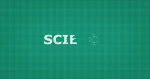 Drawing a word SCIENCE Stock Footage 61120101