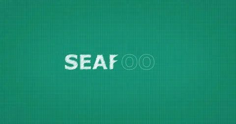 Drawing a word SEAFOOD Stock Footage 61140410