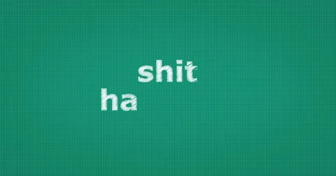 Drawing a word SHIT HAPPENS Stock-Footage 61064120