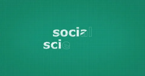 Drawing a word SOCIAL SCIENCES Stock Footage 61120111
