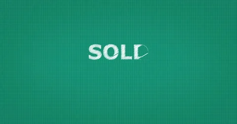 Drawing a word SOLD OUT Stock Footage 60932505