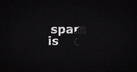 Drawing a word SPAM ISSUES Stock Footage 60697707