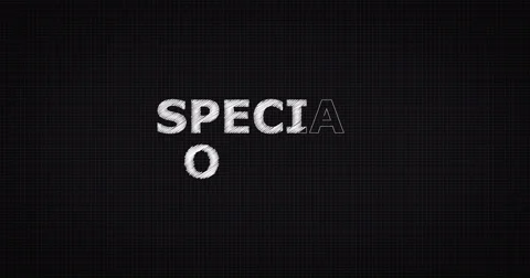 Drawing a word SPECIAL OFFER Stock Footage 60641098