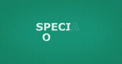 Drawing a word SPECIAL OFFER Stock Footage 60932603