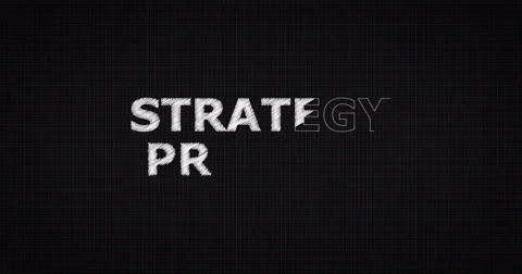 Drawing a word STRATEGY PROCESS Video stock 60816157