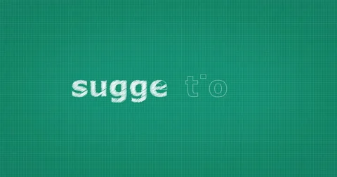 Drawing a word SUGGESTIONS Stock Footage 60932643