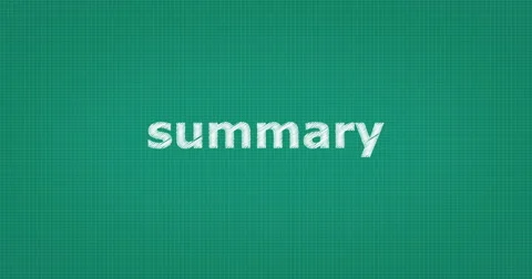 Drawing a word SUMMARY Stock-Footage 61265892