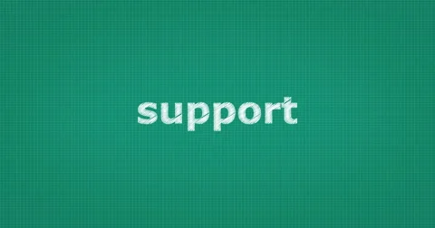 Drawing a word SUPPORT Stock Footage 61265897