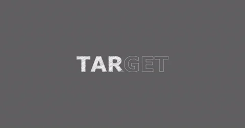 Drawing a word TARGET Stock Footage 60577290