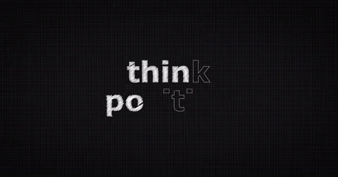 Drawing a word THINK POSITIVE 스톡 동영상 60697782