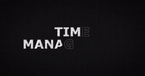 Drawing a word TIME MANAGEMENT Stock Footage 60641186