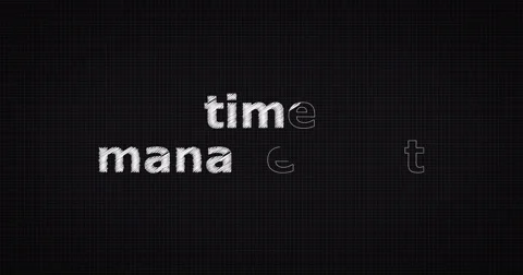 Drawing a word TIME MANAGEMENT Stock Footage 60697784