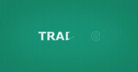 Drawing a word TRADING 動画素材 60944912