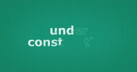 Drawing a word UNDER CONSTRUCTION Stock Footage 60944718