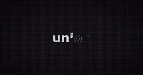 Drawing a word UNION Stock Footage 60697850
