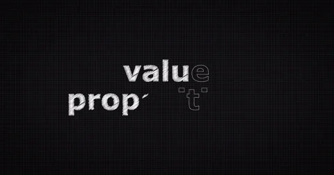 Drawing a word VALUE PROPOSITIONS Stock Footage 60697874