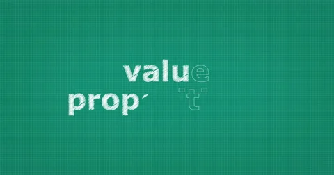 Drawing a word VALUE PROPOSITIONS Video stock 61055457