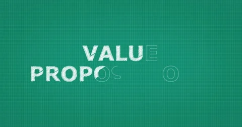 Drawing a word VALUE PROPOSITIONS Stock Footage 61055461
