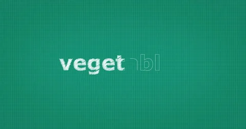 Drawing a word VEGETABLES Stock Footage 61140454