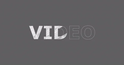 Drawing a word VIDEO Stock Footage 60577612