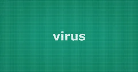 Drawing a word VIRUS Stock Footage 61265986