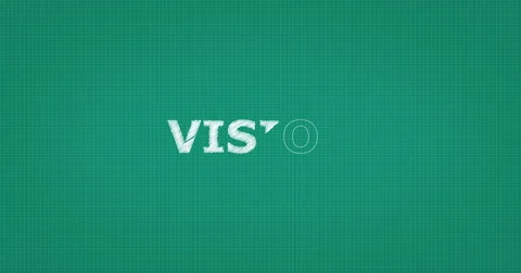 Drawing a word VISION Stock Footage 61055540