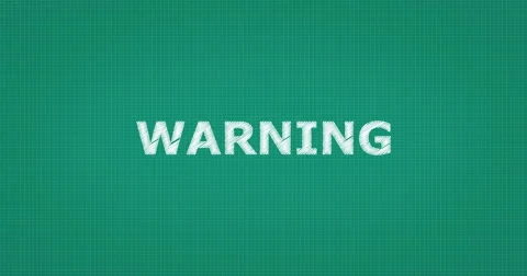 Drawing a word WARNING 스톡 동영상 61266002