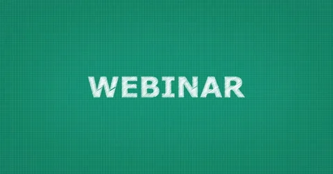 Drawing a word WEBINAR Video stock 61266055
