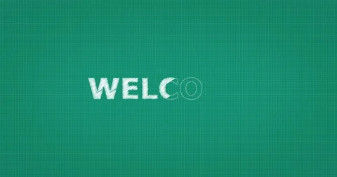 Drawing a word WELCOME Stock Footage 61055748