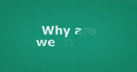 Drawing a word WHY ARE WE THERE Video stock 61055789