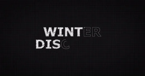 Drawing a word WINTER DISCOUNT 库存影片 60641240