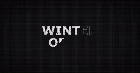 Drawing a word WINTER OFFER Stock Footage 60641241