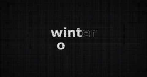 Drawing a word WINTER OFFER Stock Footage 60697925