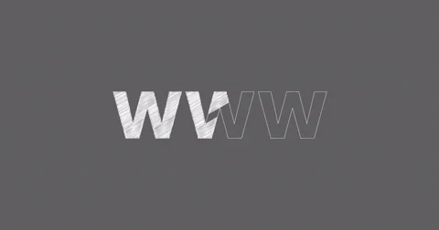 Drawing a word WWW Stock Footage 60575556