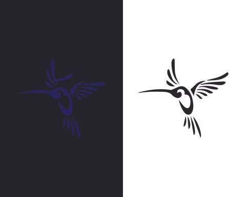 Drawings for creativity bird vector file Illustrazione stock