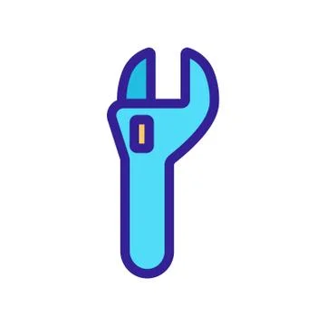 The drawk key icon is a vector. Isolated contour symbol illustration 库存插图