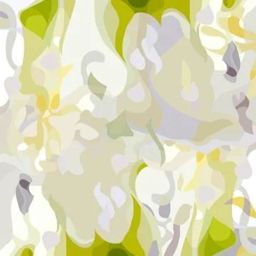 Drawn abstract background in light cream tones with green spots Stock Illustration