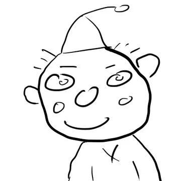 The drawn clown Stock Illustration