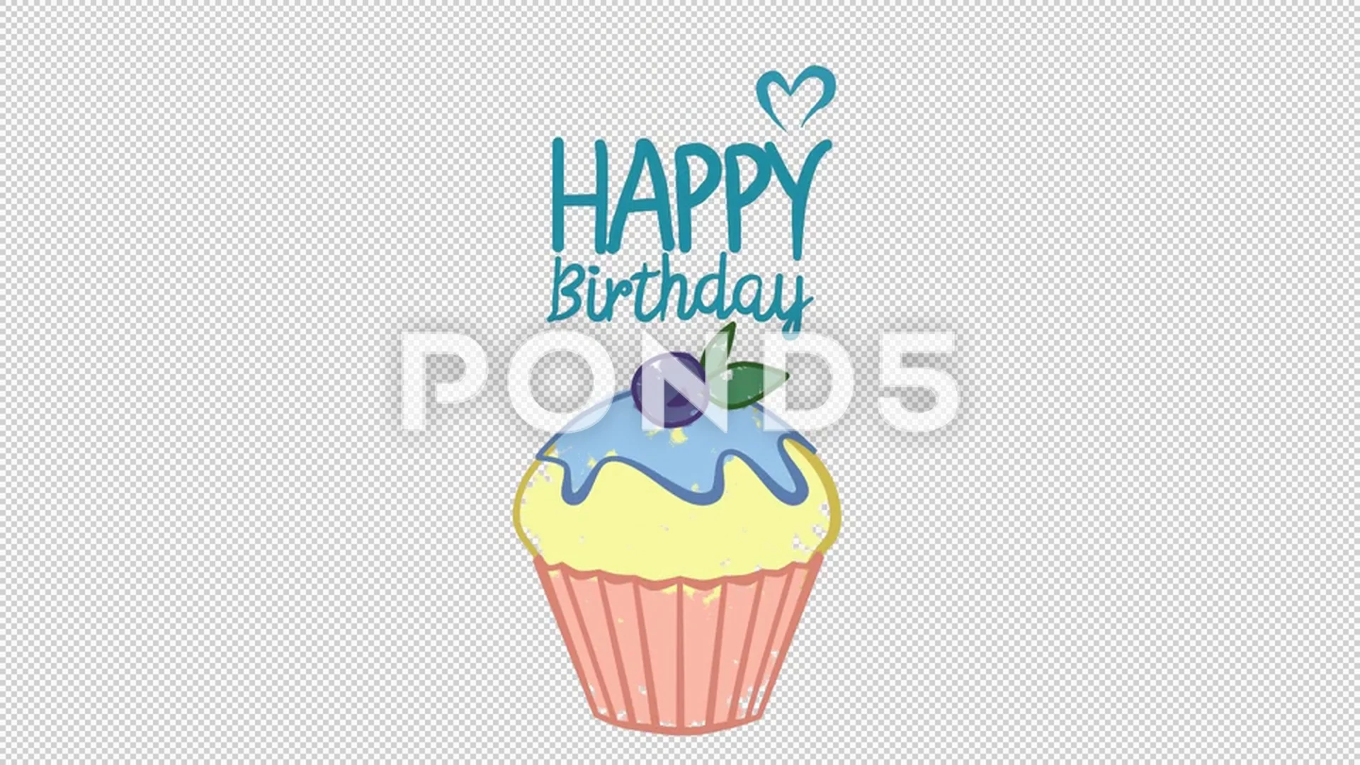 animated birthday cupcakes