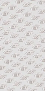 Drawn eye on a white background. Pattern. Stock Illustration