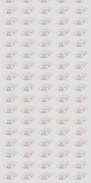 Drawn eye on a white background. Pattern. Illustrazione stock